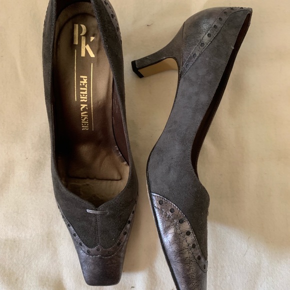 Peter Kaiser Suede Grey Heels - Picture 5 of 8